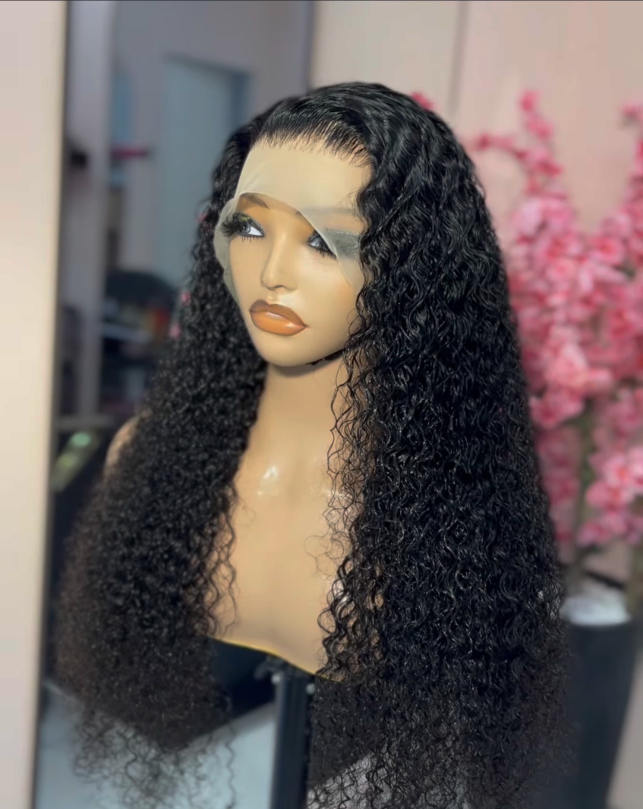 30inches curly hair wig HD lace frontal  wig